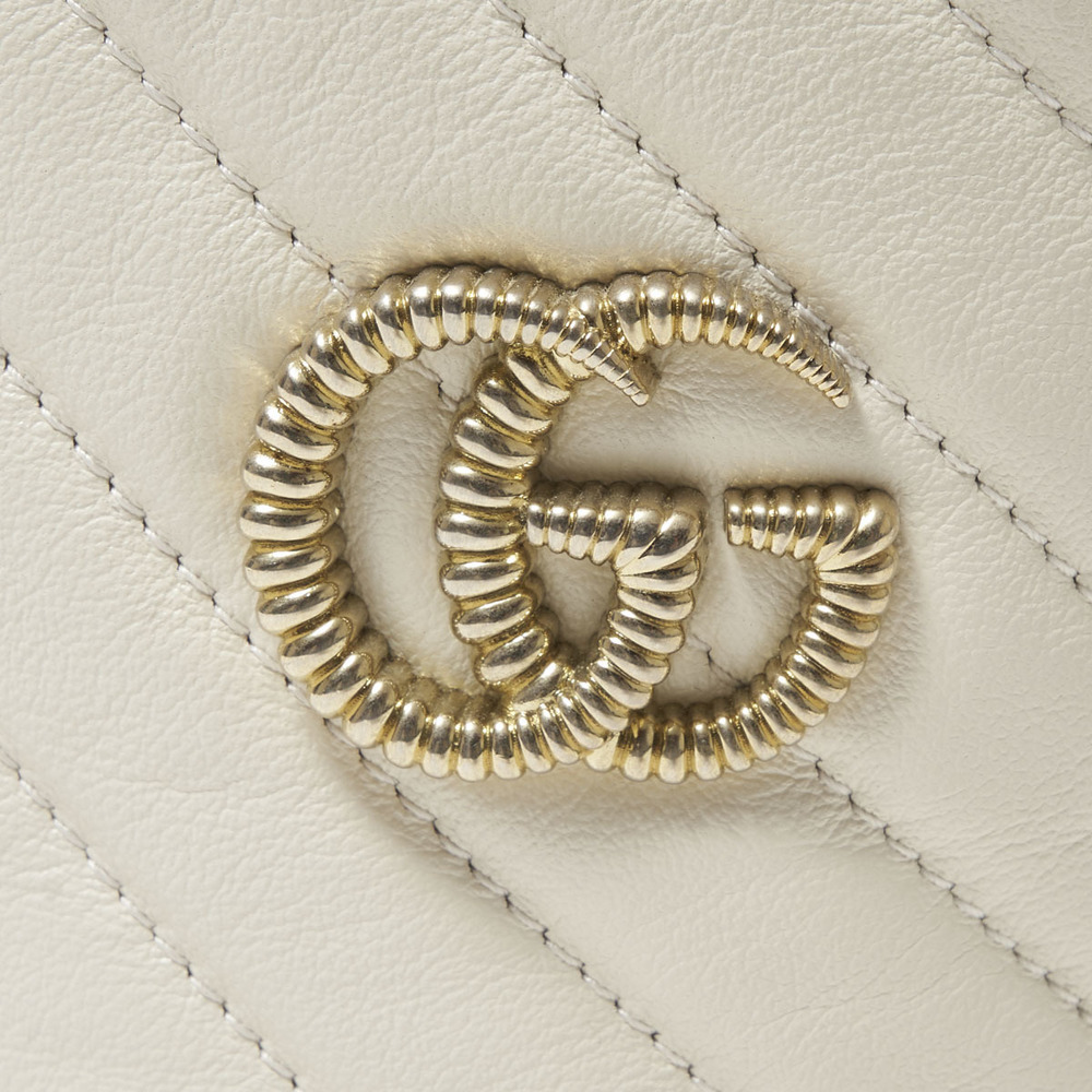 Gucci GG Marmont Shoulder Bag White - Picture 6 of 7